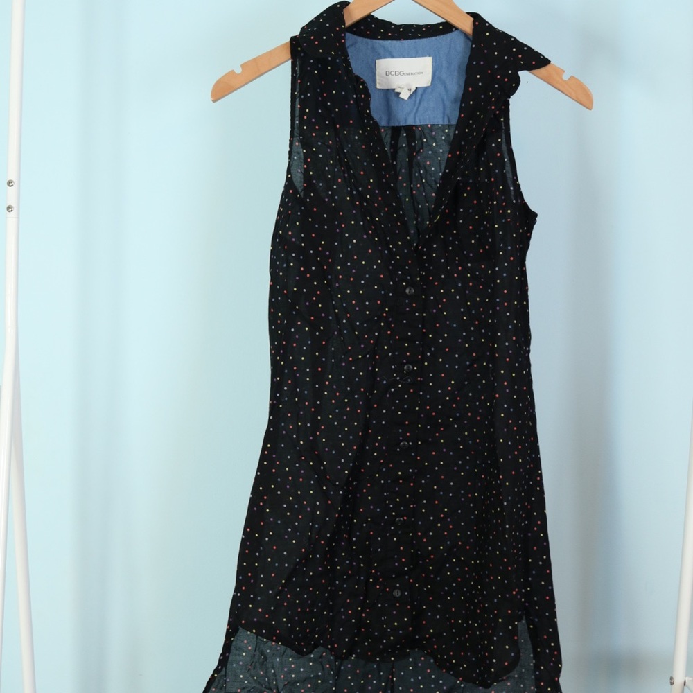 BCBGeneration Polka Dot Tunic XS